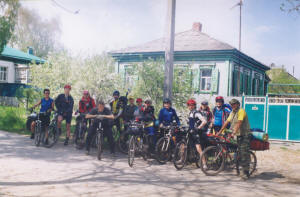 Встреча с группой московских велотуристов клуба "Вель" Ника Кызымова